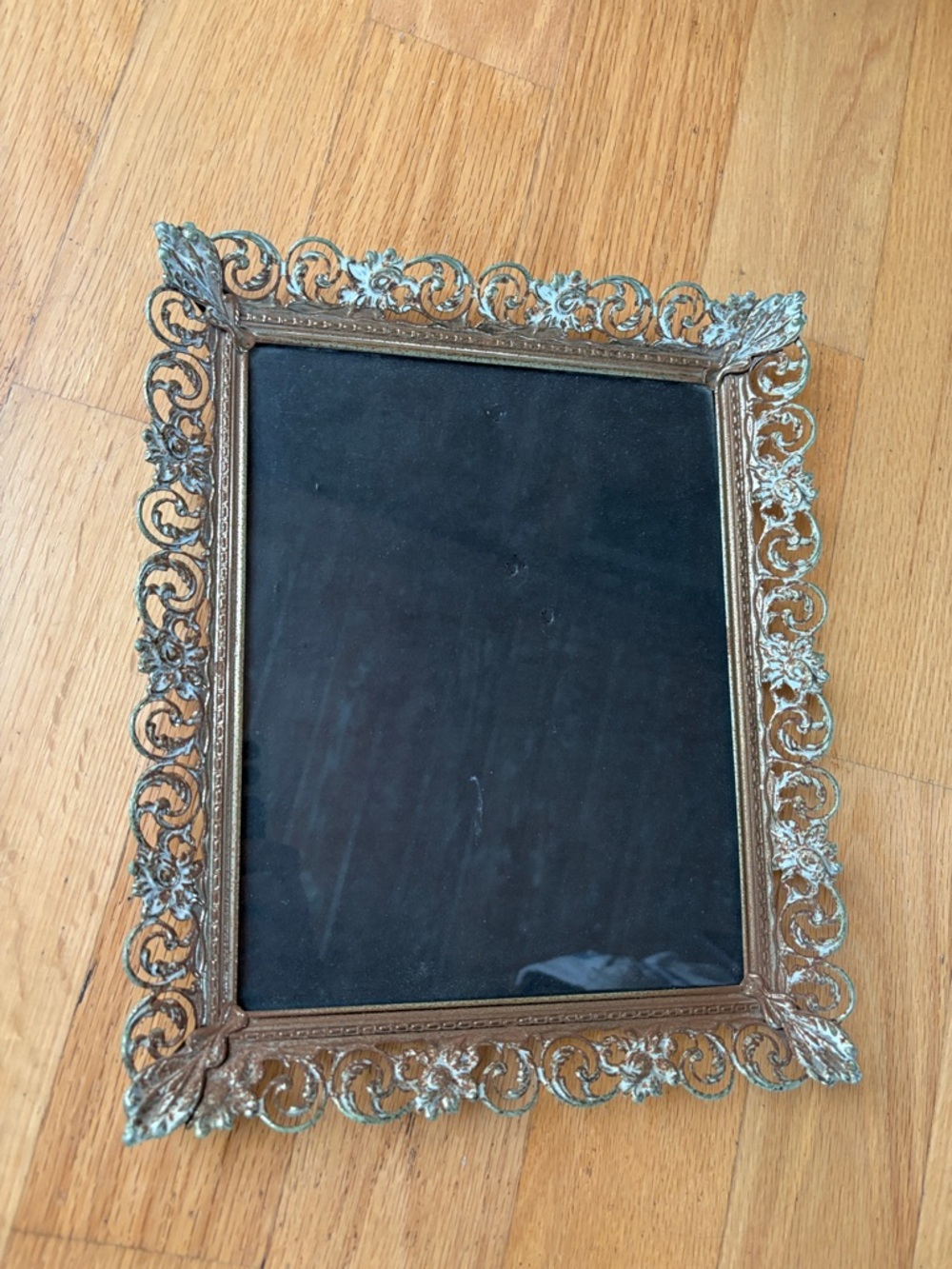 Vintage Ornate Gold Frame for 8' x 10" or Mirror/Vanity Tray Hollywood Regency